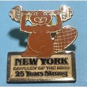 2006 New York Odyssey 25 Years-Odyssey Of The Mind OM  Beaver Pin